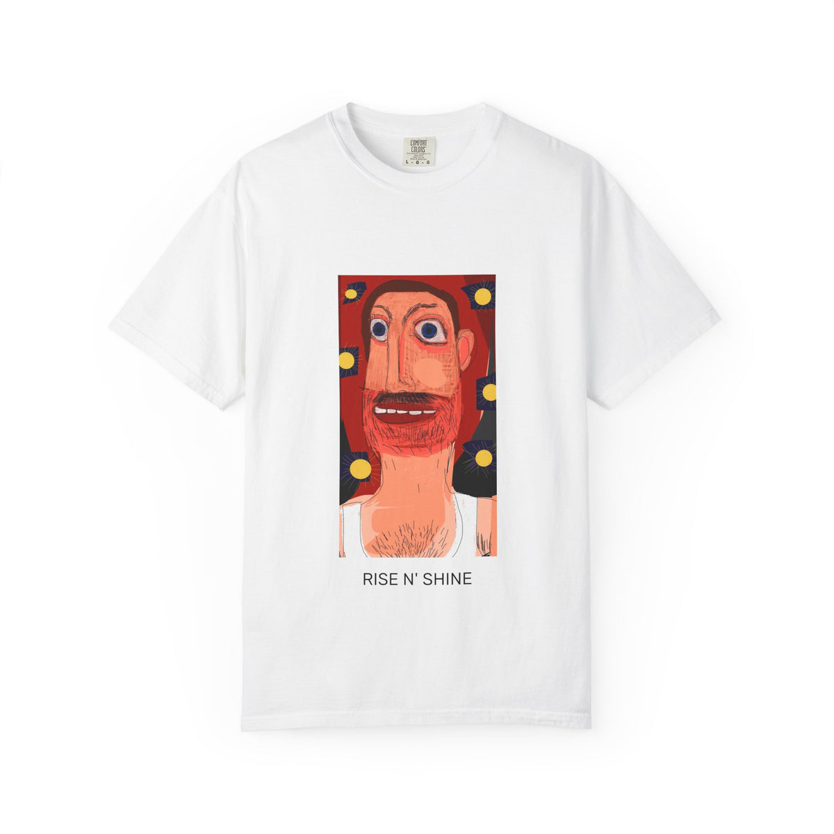 T-Shirt — 'Rise N' Shine' Quirky Portrait Graphic Tee