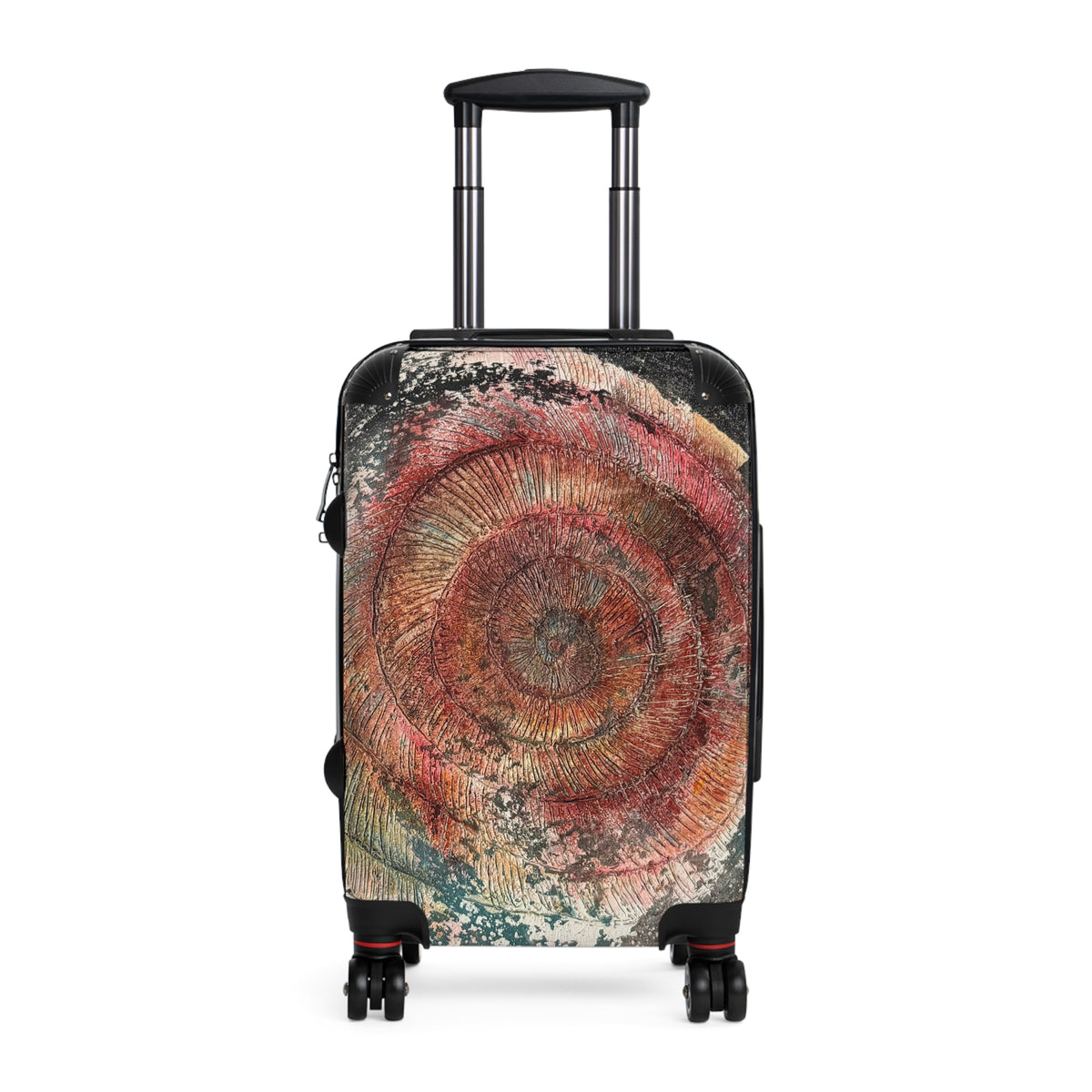 Abstract Sunburst Suitcase — Artistic Travel Luggage Cover