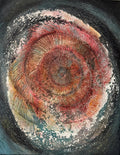 The Spiral, The Cycle of Life, Original Mixed-Media Acrylic on Canvas